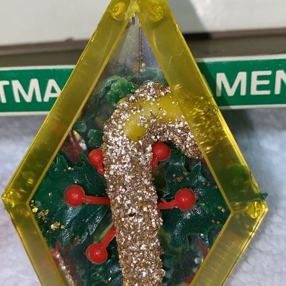 Yule Gems by Bradford diamond shaped dioramas set of 2 - Picture 4 of 7